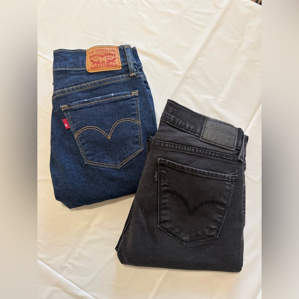 Levi's Blue and Black Jeans Set
